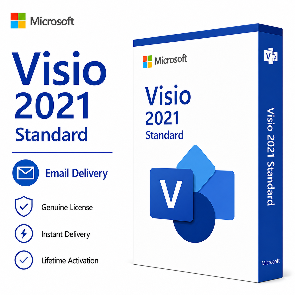 Visio 2021 Standard Online Activation Lifetime