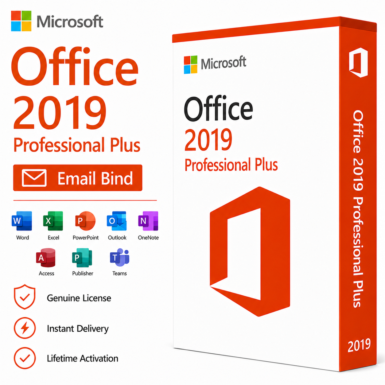 Office 2019 Professional Plus Email Bind License Key